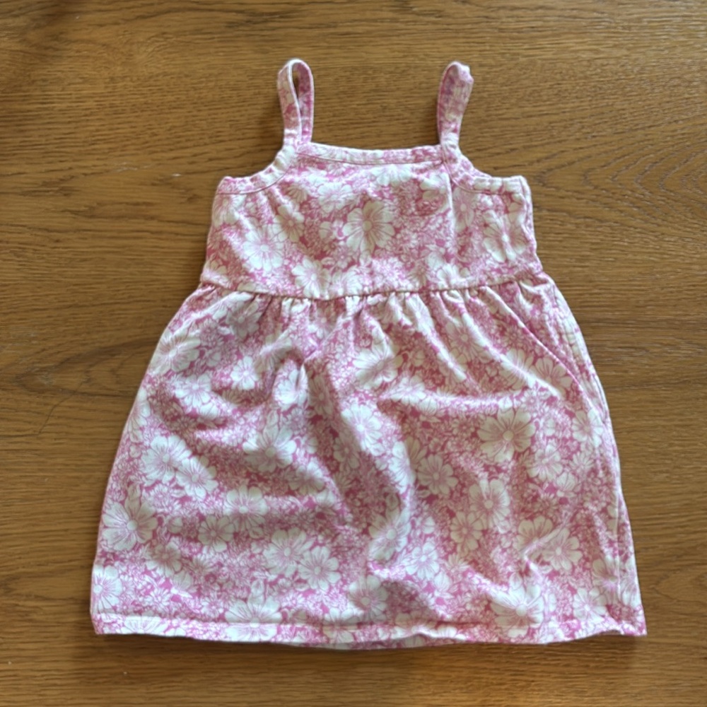 Vineyard Vines Pink and White Floral Toddler Dress